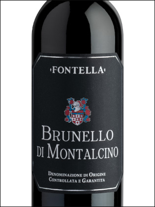 фото Fontella Brunello di Montalcino DOCG Фонтелла Брунелло ди Монтальчино Италия вино красное